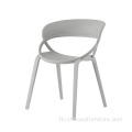 พลาสติกทนทานกลางแจ้งที่กำหนดเองสีซ้อนกันได้เก้าอี้ PP